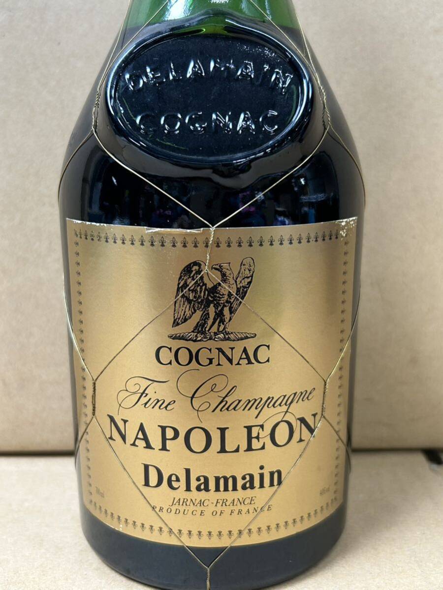 【た-4-139】 80 未開栓 古酒 NAPOLEON Delamain コニャック 700ml 40% ナポレオン ウイスキー _画像2