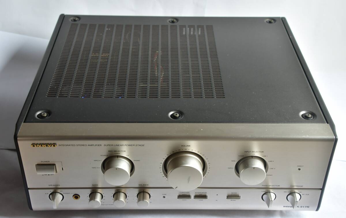 5440円 ONKYO プリメインアンプ integra A-917R。動作確認済み 5440円 ONKYO プリメインアンプ integra A-917R。動作確認済み