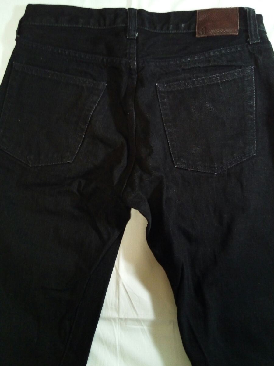  prompt decision * free shipping * sample goods * Johnbull * slim * tapered * black * jeans * waist approximately 76cm* made in Japan *M*Johnbull*JOHNBULL*