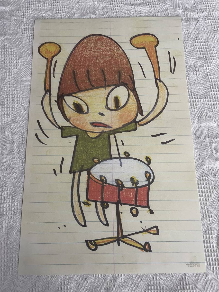 奈良美智 Banging the Drum ダラス美術館限定 オフセットリトグラフ 奈良美智 Banging the Drum ダラス美術館限定 オフセットリトグラフ
