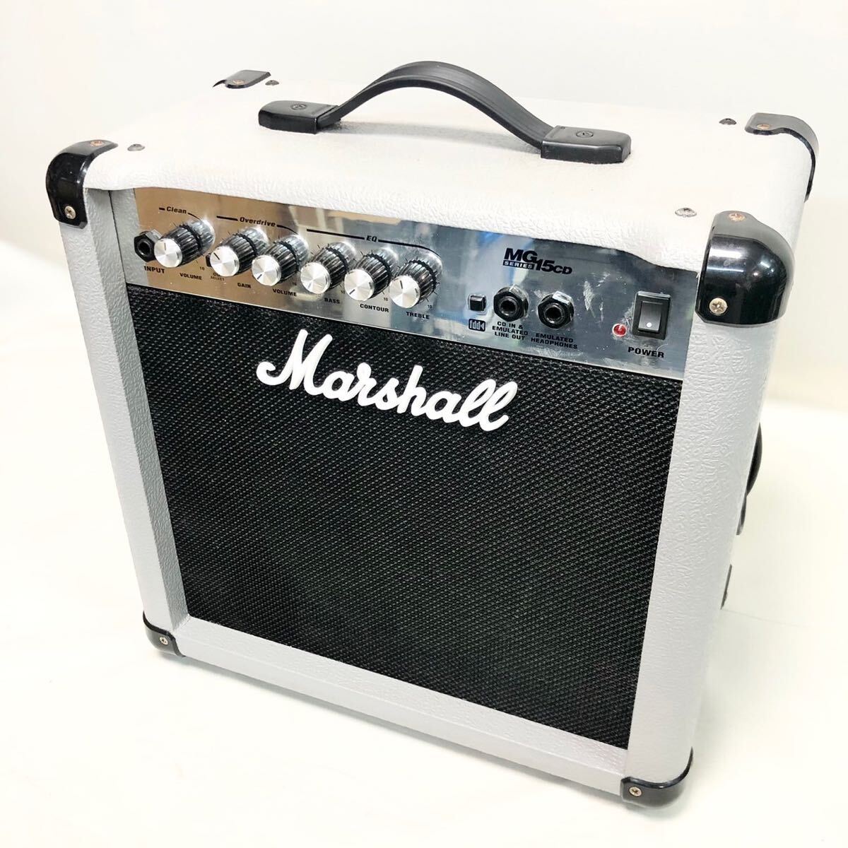 【動作保証】Marshall マーシャル MG15CD ギターアンプ 限定カラー グレー 楽器 オーディオ アンプ_画像1