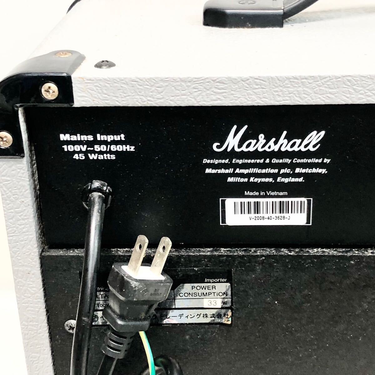 【動作保証】Marshall マーシャル MG15CD ギターアンプ 限定カラー グレー 楽器 オーディオ アンプ_画像5