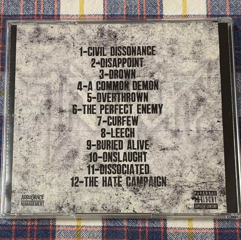 TRAITORS / THE HATE CAMPAIGN セルフリリース盤 デスコア deathcore メタルコア metalcore デスメタル deathmetal 廃盤 レア 稀少品種_画像3