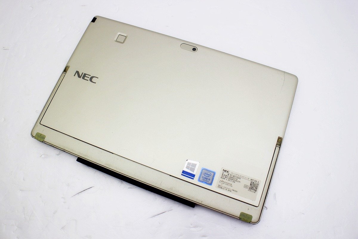 【JUNK】 1円スタート NEC PC-VKT12SGG3 Windows 10 Pro 64bit OS起動確認のみ タブレットPC ACアダプタ スタイラスペン付属【tkj-02381】の画像2