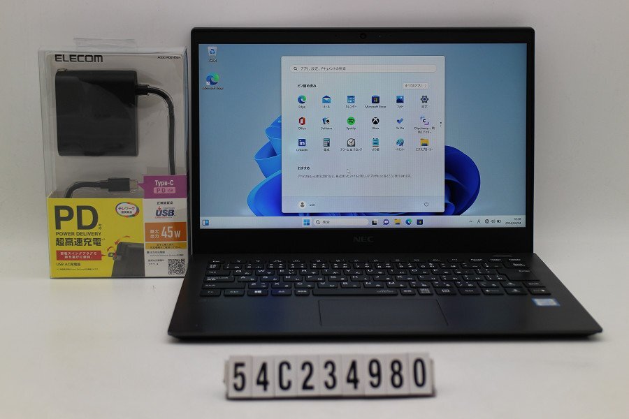 NEC PC-GN1863ZGF Core i7 8565U 1.8GHz/8GB/256GB(SSD)/13.3W/FHD(1920x1080)/Win11 【54C234980】