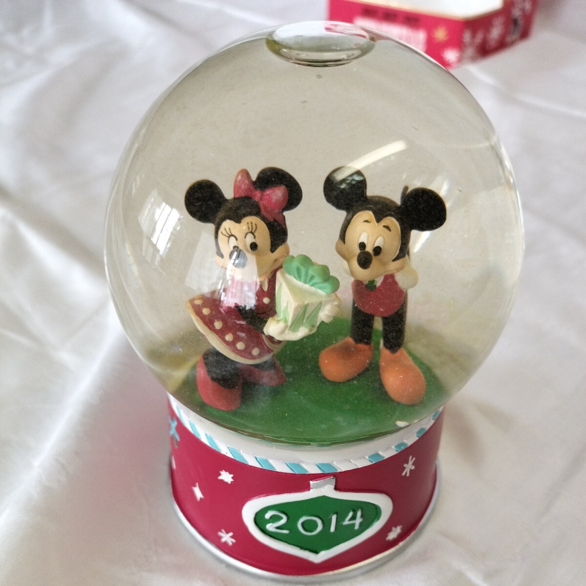  snow dome Disney Mickey retro music box Stitch Christmas 2014