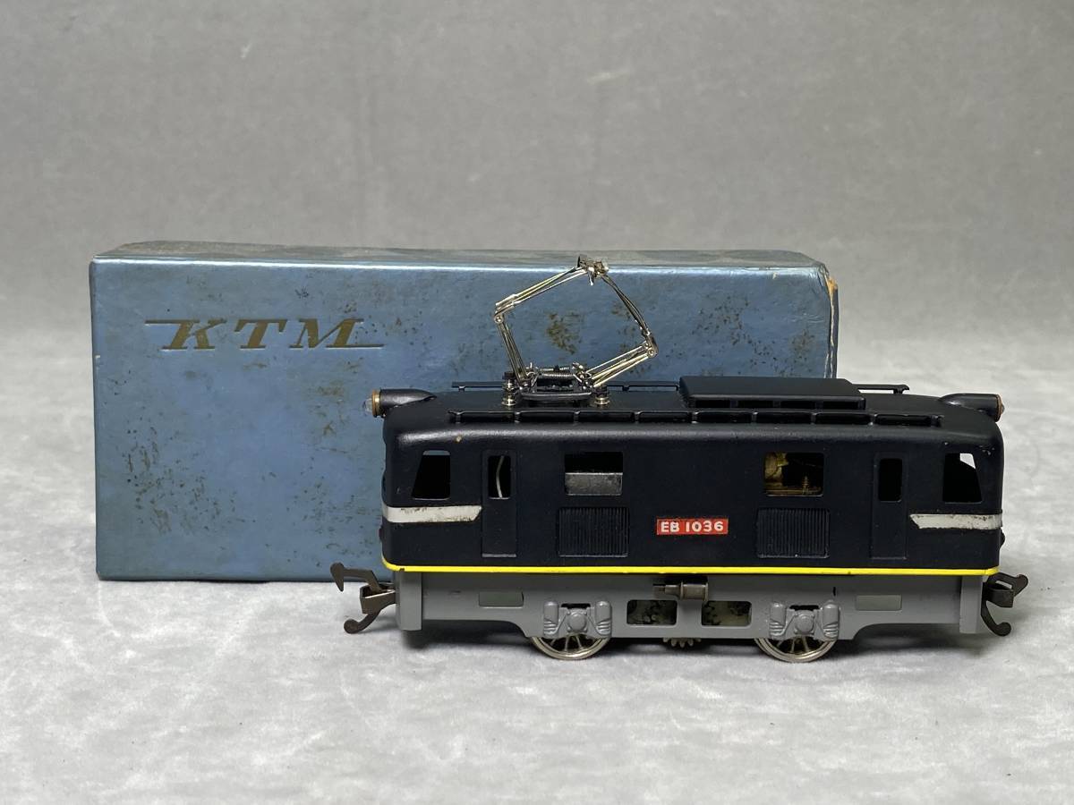 3＃D/3698　カツミ HOゲージ 鉄道模型 国鉄 EB10形電気機関車 完成 黒　現状/未確認　60サイズ_画像1