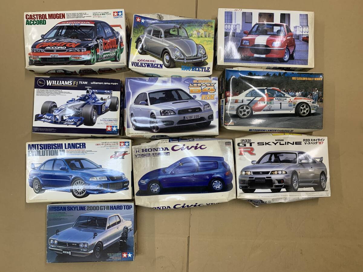 4#W/4669 Hasegawa / Tamiya Subaru Legacy B4/ Tommy Kaira m13/ Civic VTi etc. summarize contents unopened goods have present condition / not yet verification 140S