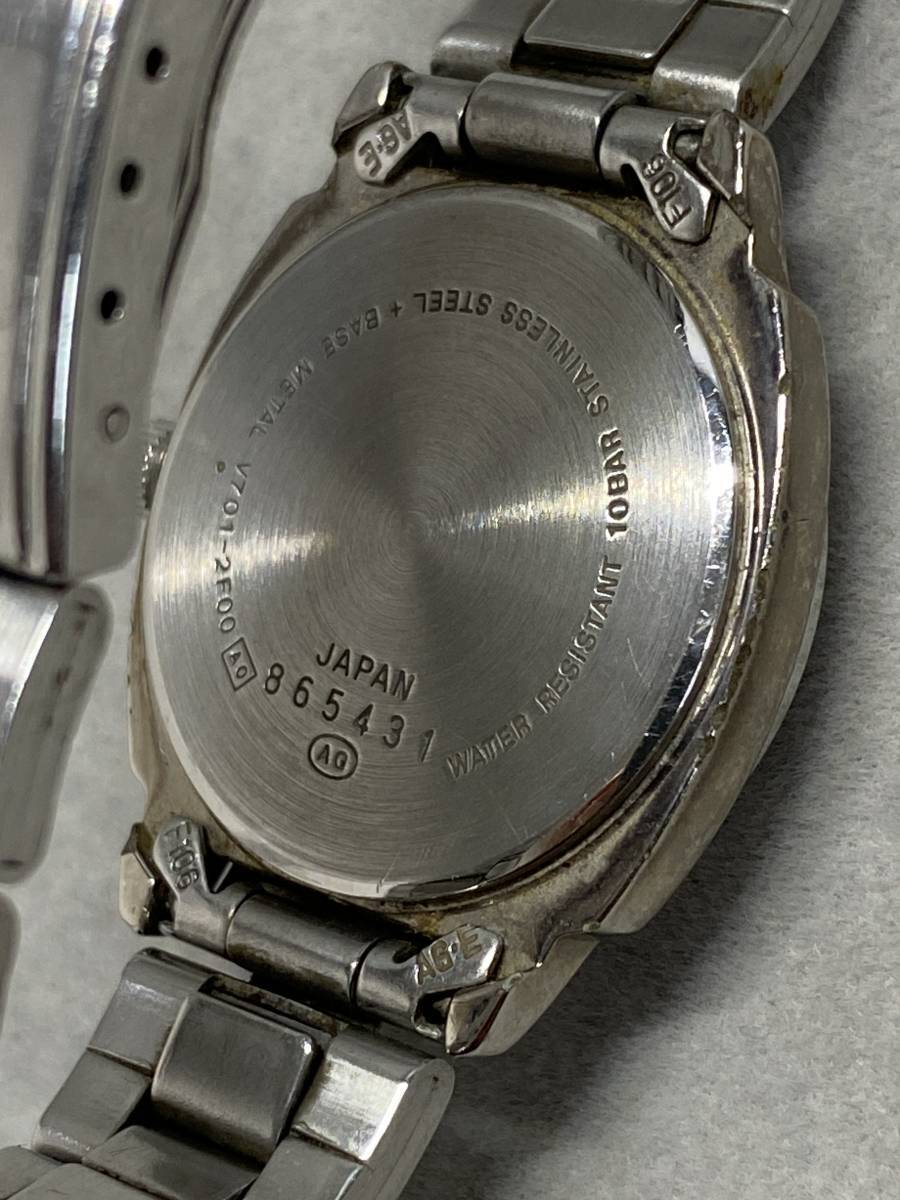 3＃B31/3498　SEIKO セイコー ALBA VIENT 時計 クォーツ　インディゴ文字盤　腕時計　現状/未確認　定形外220/60サイズ_画像6