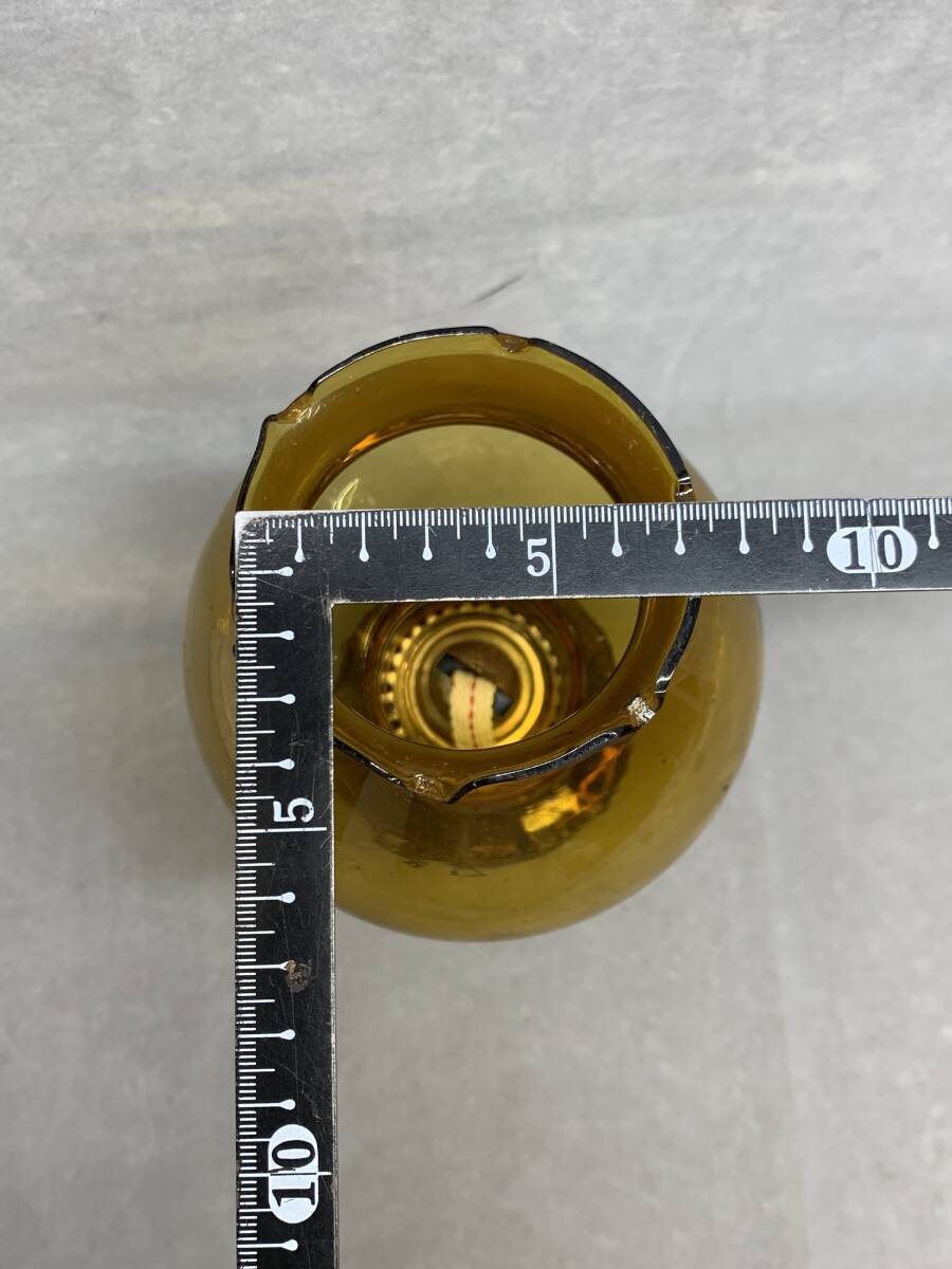 4＃J/3954 FANCY ケロシン ランプ KEROSENE LAMP ガラス 卓上 照明 アンティーク ランプ レトロ 現状/未確認 80サイズの画像9