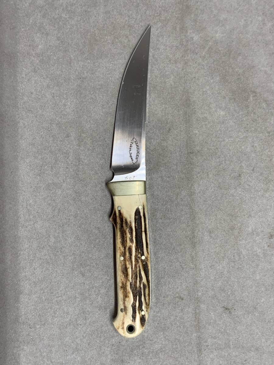 4#H2d/4318 SHIUGEN. origin knife key knife custom knife outdoor fishing knife camp mountain climbing present condition / not yet verification 60 size 