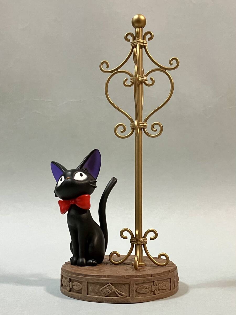 ★レトロ1989 スタジオジブリ 魔女の宅急便 ジジ アクセサリースタンド 18cm：黒猫・ネコ・インテリア・ディスプレイ・オブジェの画像1