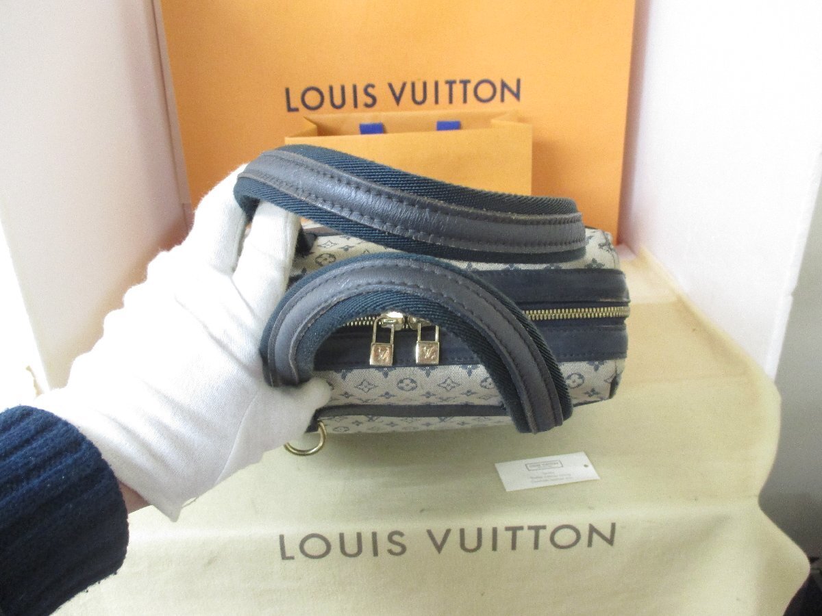 1円～/本物保証/ルイヴィトン LOUIS VUITTON モノグラムミニ/ジョセフィーヌPM/TSTブルー系/ミニボストンバッグ/M92214_画像4