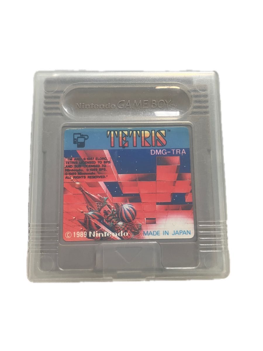 ゲームボーイ TETRIS カセットと取扱説明書付き