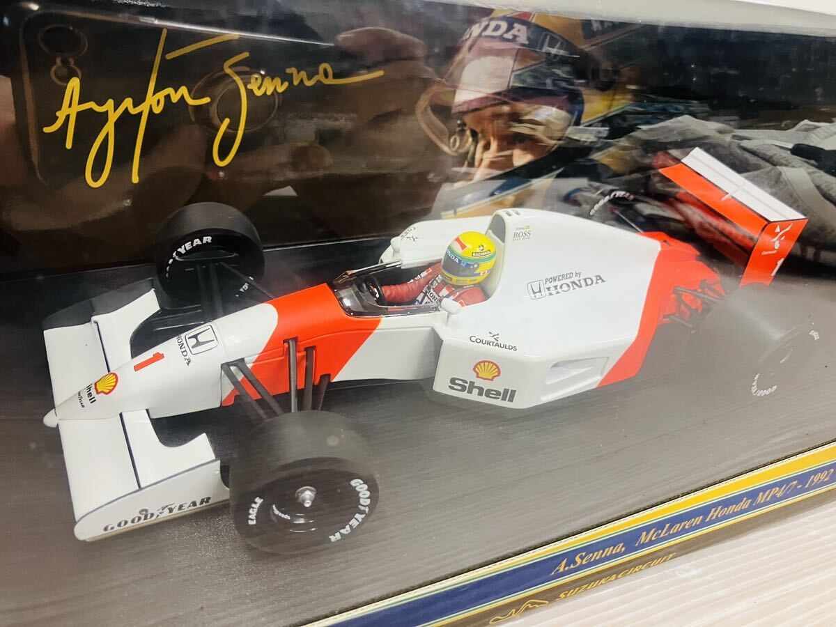 4d27 редкий новый товар нераспечатанный Suzuka circuit магазин ограничение 1/18 McLAREN Honda MP4/7 Ayrton Senna 1992 Япония GP Edition Minichamps 