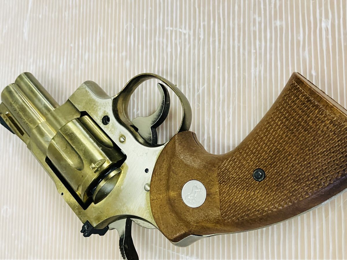 4d21 worth seeing! KOKUSAI Kokusai made of metal model gun Colt python 2.5 -inch 357 Magnum COLT PYTHON SMG origin box attaching secondhand goods beautiful goods!