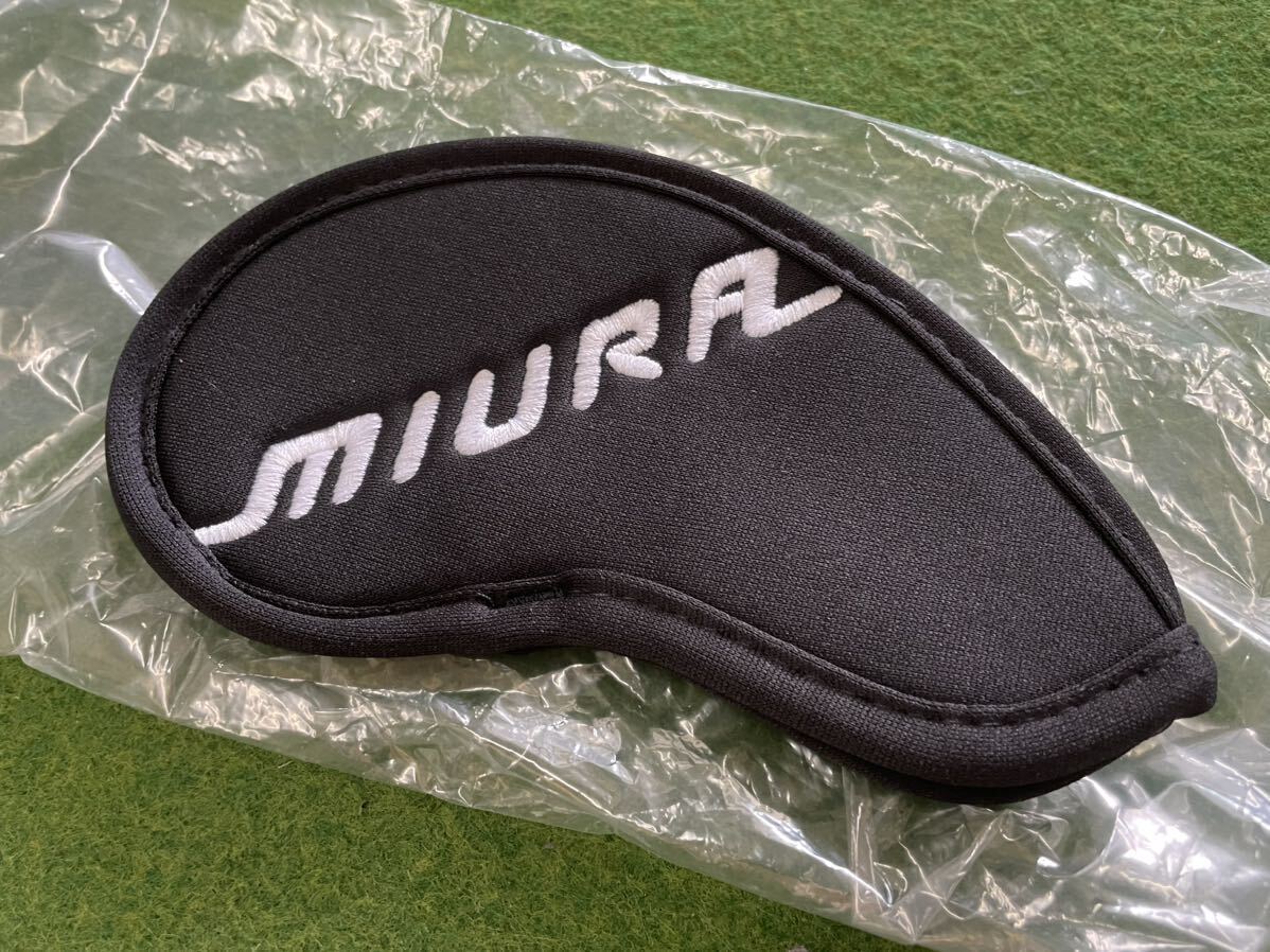 新品 未使用品 三浦技研 MIURA アイアンカバー ブラック 5個セット 番手表示無し ネコポス発送の画像2