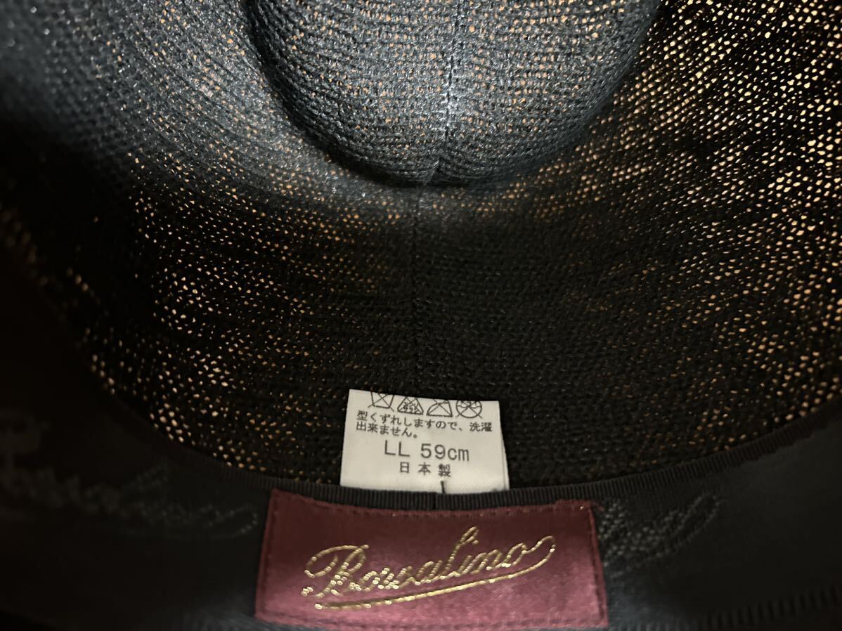 AMERICAN RAG CIE×BORSALINO(ボルサリーノ）B9906 011 59㎝ コラボ ハット 黒 ブラック アメリカンラグシー 麻 リネンの画像6
