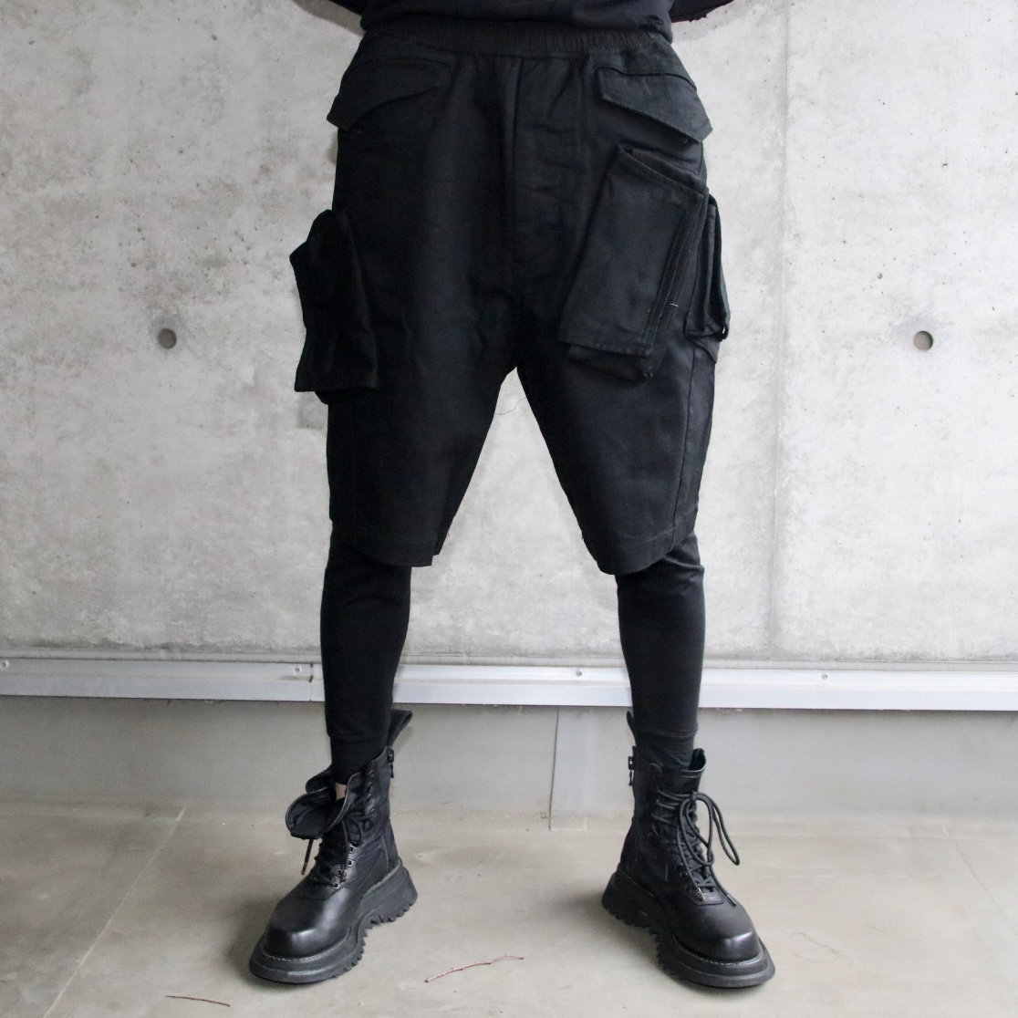 新品 直営店限定 定価42900円 JULIUS ユリウス ガスマスク デニム ショート パンツ size1 S incarnation 698PAM5-I rick owens guidiの画像1