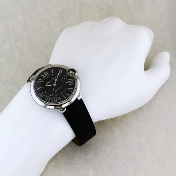  Cartier Cartierba long blue WSBB0003 black face new goods wristwatch men's 