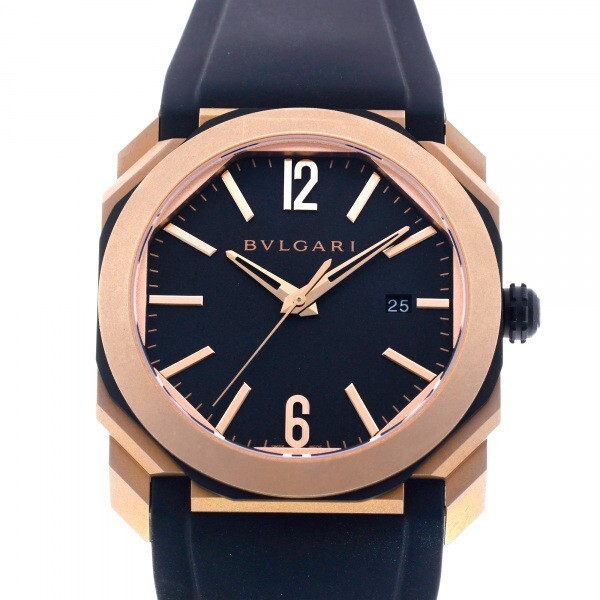  BVLGARY BVLGARI Okt BGOP41BGL черный циферблат новый товар наручные часы мужской 