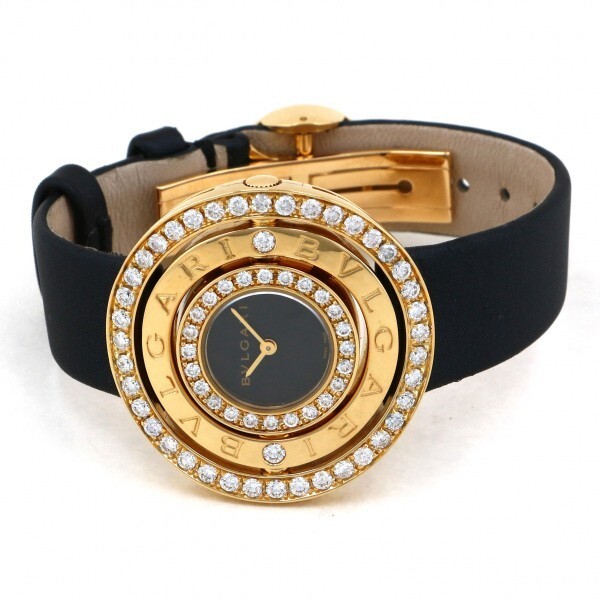  BVLGARY BVLGARI Astra -re che rukiAE36D1BL Gold циферблат б/у наручные часы женский 