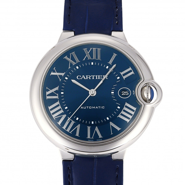 カルティエ Cartier バロンブルー ドゥ 42MM WSBB0027 ブルー文字盤 新品 腕時計 メンズ_画像1