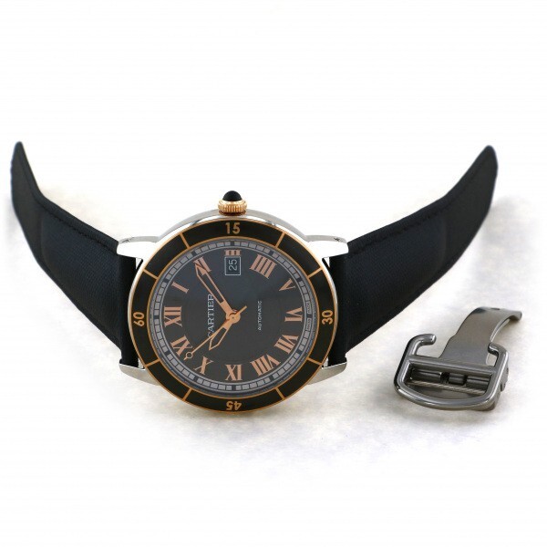 カルティエ Cartier ロンドクロワジエール ロンド クロワジエール ドゥ W2RN0005 ブラック文字盤 新品 腕時計 メンズ_画像2