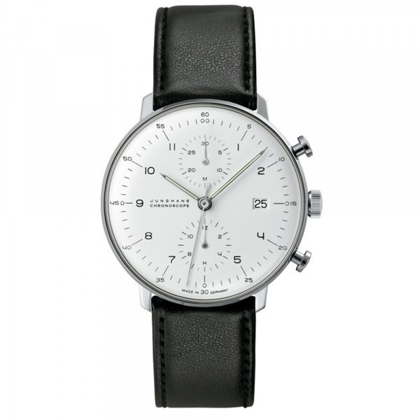 Yunhans Junghans Max Building Chronoscope 027 4800 00 Silver Dial New Watch Men