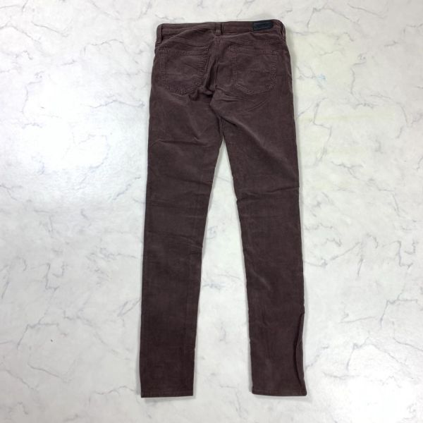 A2422 セオリー コーデュロイパンツ スキニー 綿 茶色 theory コットン ブラウン super skinny fit 26 M相当_画像9