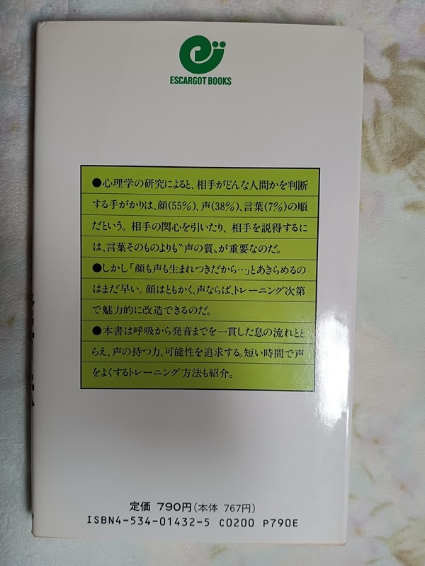 029：誰にでもできる発声法　毎朝7分で、いい声、美しい声、信頼される声に/熊谷卓_画像2