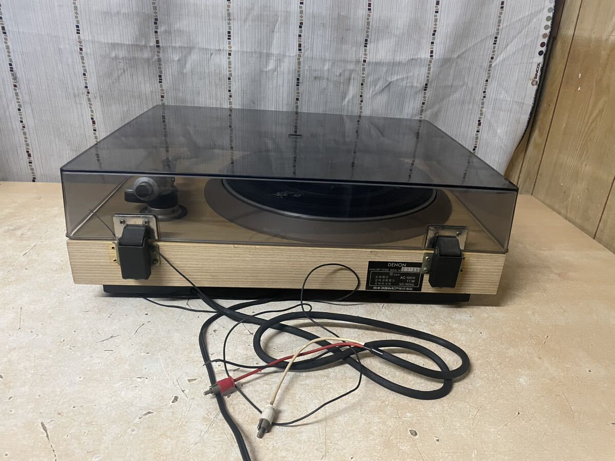 2at3100 DENON デノン ターンテーブル DP-1700 レコードプレイヤー _画像7