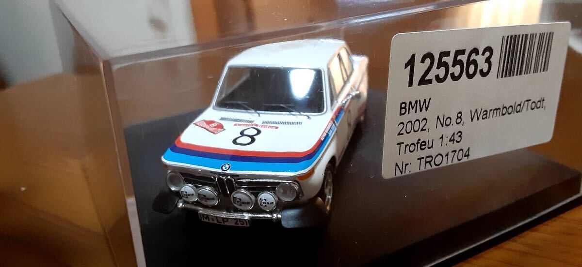 Trofeu トロフィー　 トロフュー　BMW 2002 Ti ラリー 1973 1/43 _画像3