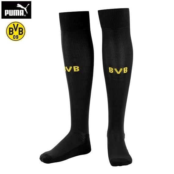 ★DE直輸入★プーマ★BVB ボルシア・ドルトムント ストッキング/サッカーソックス★黒x黄/L★_画像1