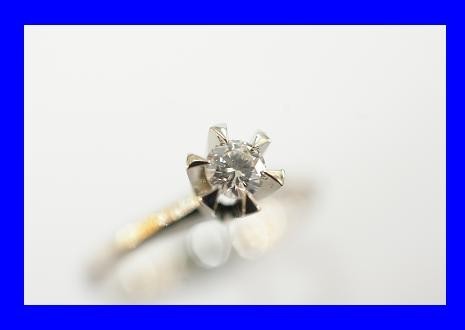 ○新品同様 プラチナ Pt900 ダイヤ 0.215ct 指輪 リング 3.6g RCQ5