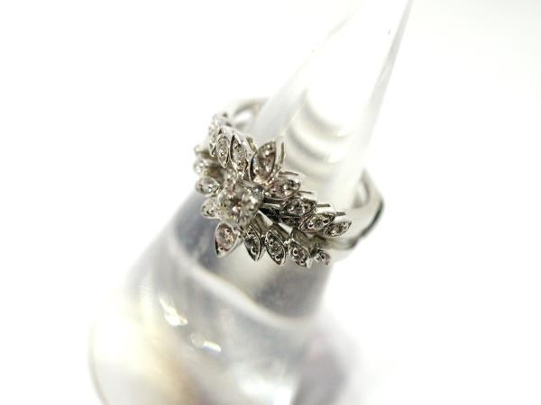 ○新品同様 プラチナ Pt950 ダイヤ 0.22ct 指輪 リング 9.7g REM1_画像2