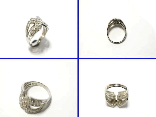 ○新品同様 プラチナ Pt900 ダイヤ 1.00ct 指輪 リング 5.5g R0040_画像3