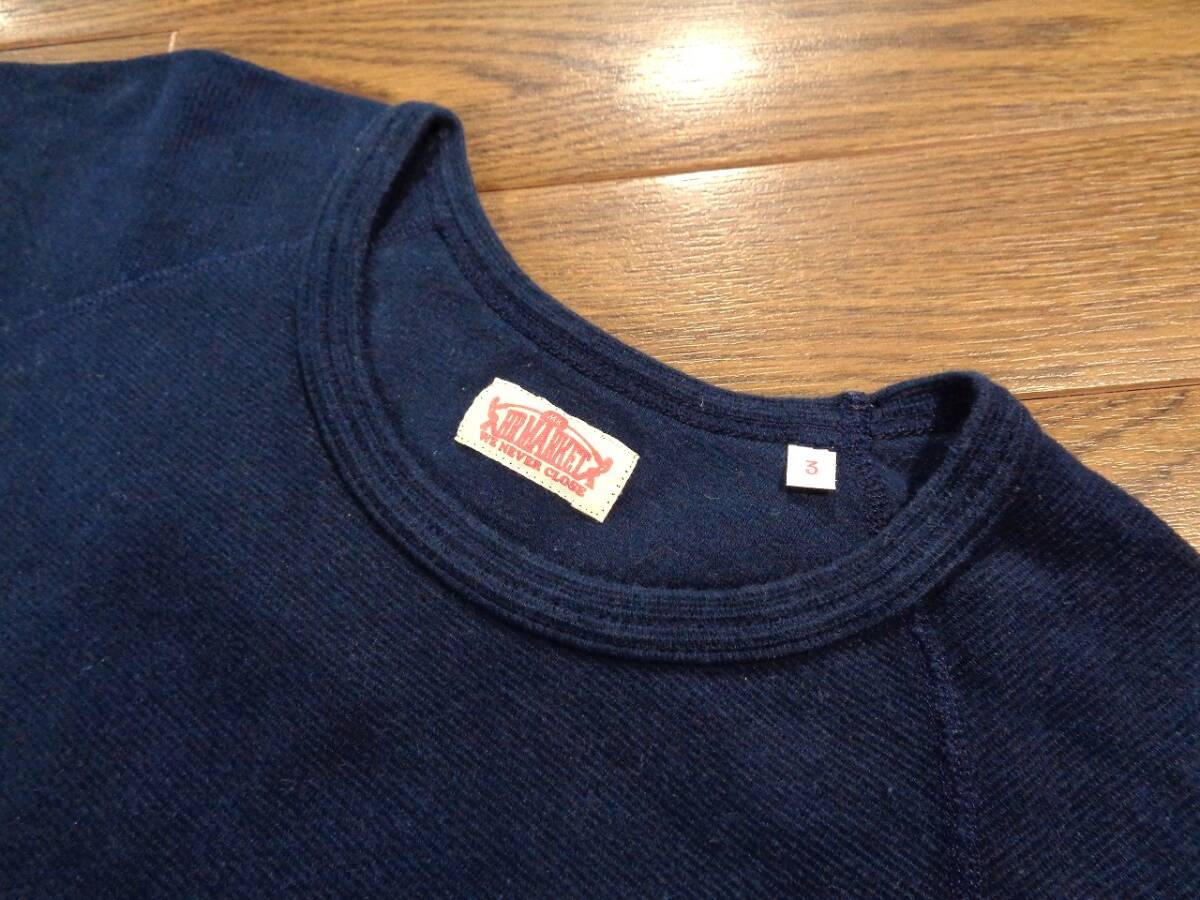 ① HOLLYWOOD RANCH MARKET ストレッチ フライス H刺繍 Tシャツ 3 / L ハリウッドランチマーケット 聖林公司 ハリラン HRMの画像6