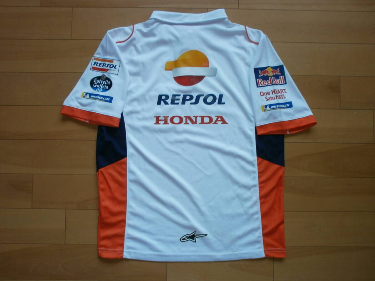 REPSOL HONDA レプソル・ホンダ HRC ポロシャツ　サイズ　XL_画像4