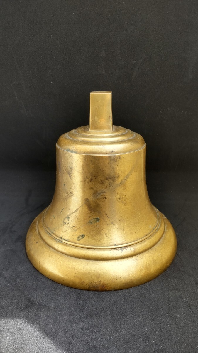  латунь колокольчик рыболовный колокольчик bell половина колокольчик античный 1983 год жилье экспонирование распродажа вес 1.95.