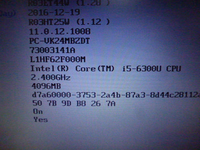 NEC VersaPro VK24MB-T Core i5 6300U memory 4GB HDD less 3 pcs. set BIOS start-up verification settled 
