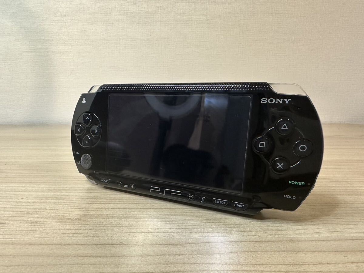♪ PlayStation プレイステーション ポータブル PSP 1000 ブラック コードソフトケース付 通電確認済みの画像2