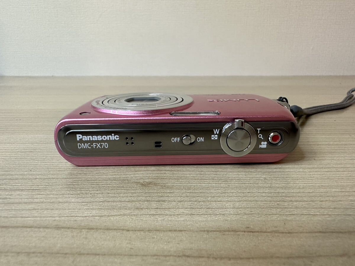 ♪ Panasonic パナソニック LUMIX DMC-FX70 デジタルカメラ ピンク 通電確認済みの画像3