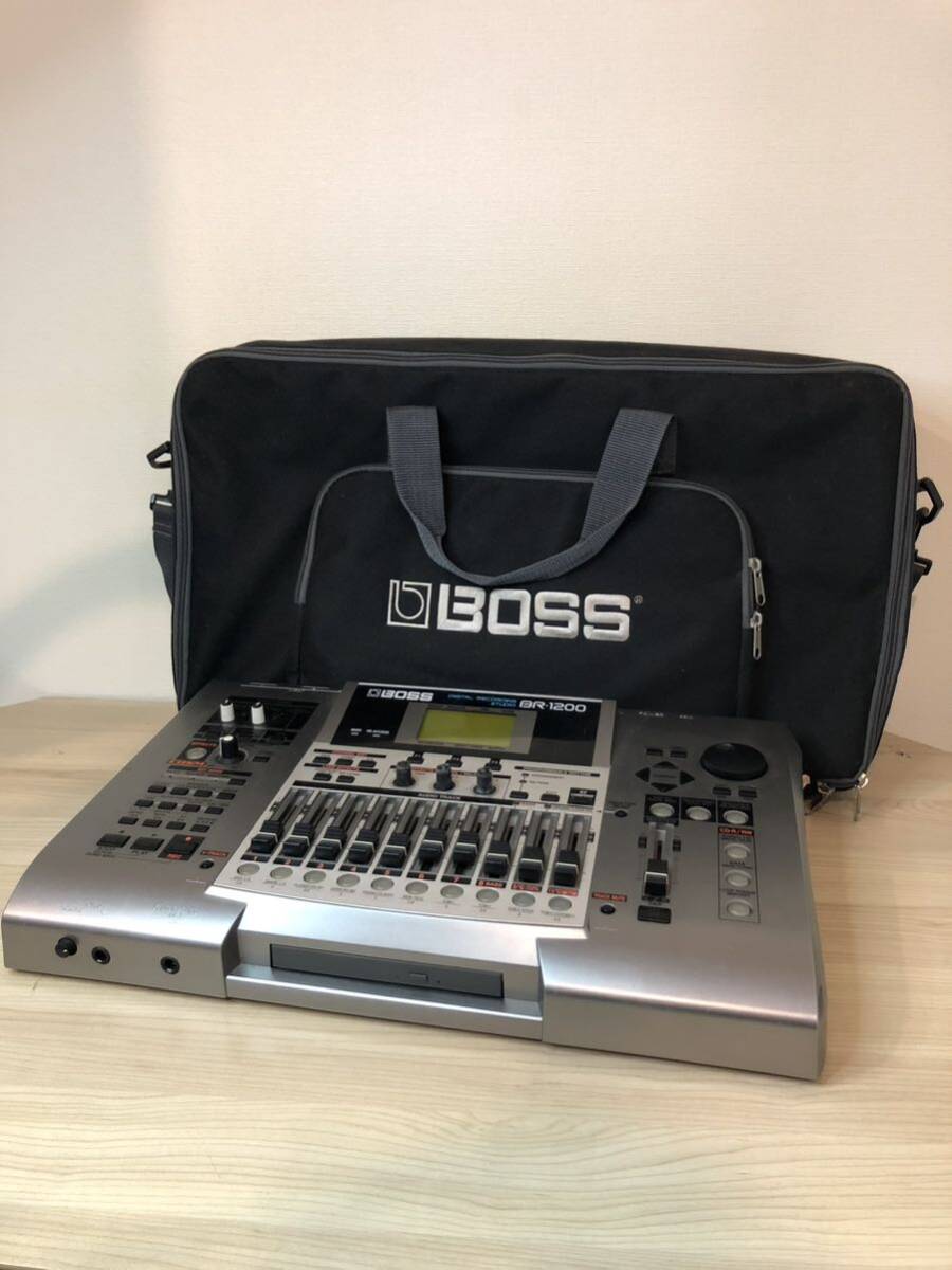 ◇ Boss ボス BR-1200CD マルチトラックレコーダー MTR バック付き 通電確認済み コード欠品 の画像1