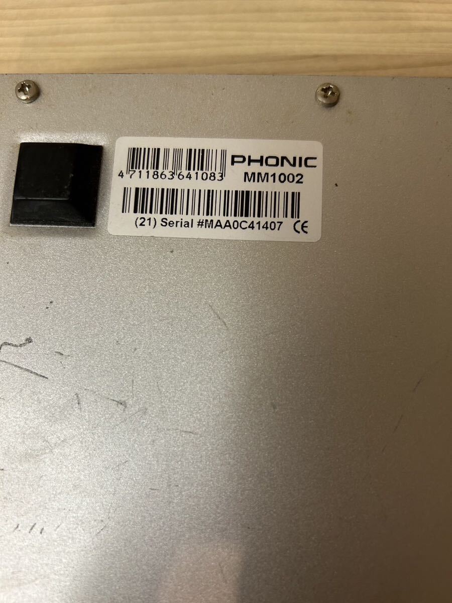 ☆PHONIC MM1002 ジャンク 現状品の画像7