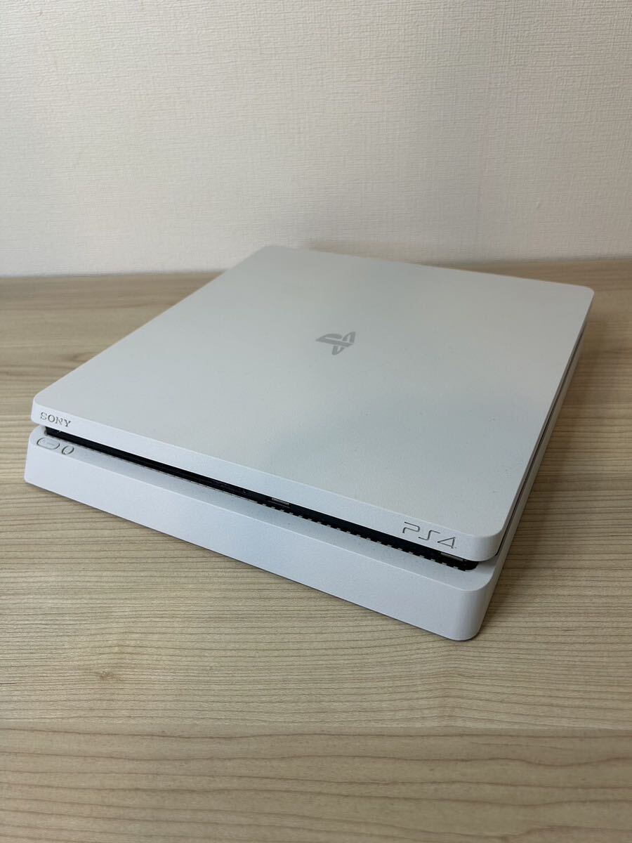 ♪PlayStation PS4 CUH-2100A B02 ホワイト 500GB コントローラー付き CUH-ZCT2J 箱付き 通電確認済みの画像3