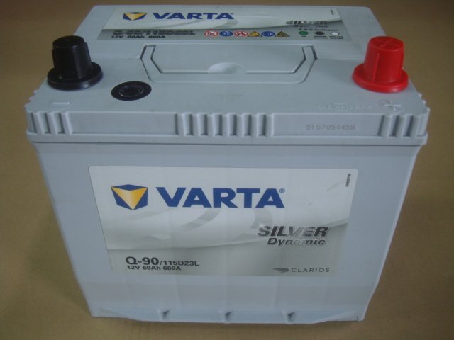 VARTA SILVER Q-90　115D23L リサイクルバッテリー(中古品）再充電後出荷　 送料無料　（北海道・沖縄・他離島は別途必要）205062_画像1