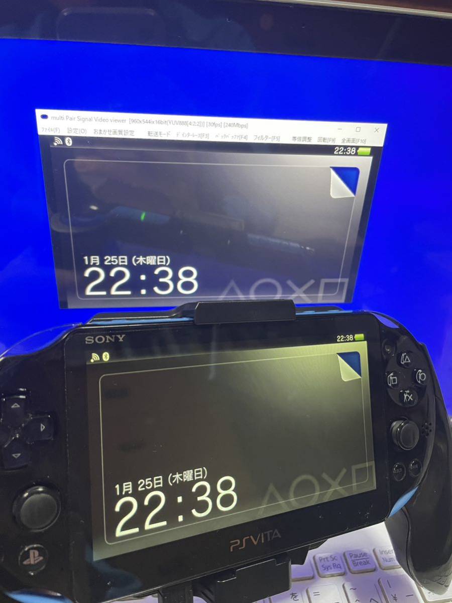 ☆キャプチャ機能搭載☆ PSvita 2000 本体 ブラックブルー 稼働 ☆キャプチャ機能搭載☆ PSvita 2000 本体 ブラックブルー 稼働