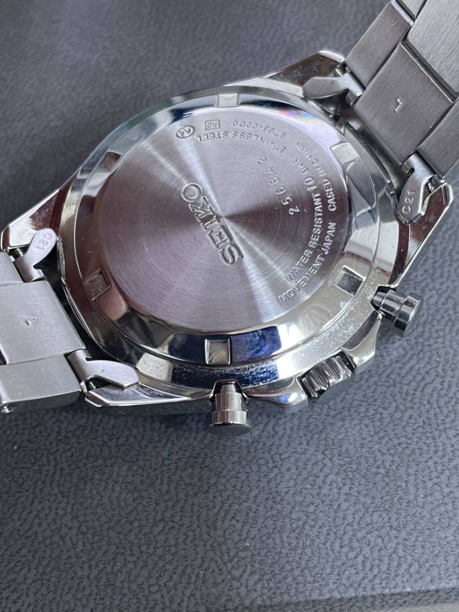 【美品】セイコー SEIKO 8T63-00D0 クロノグラフ 腕時計 クォーツ の画像5