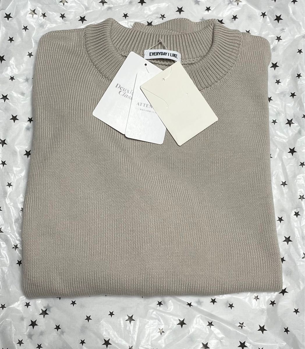 新品タグ付き Deuxieme Classe ベーシックニット セーター 新品タグ付き Deuxieme Classe ベーシックニット セーター